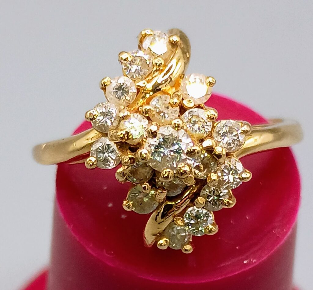 14kt 19 Diamond Ring