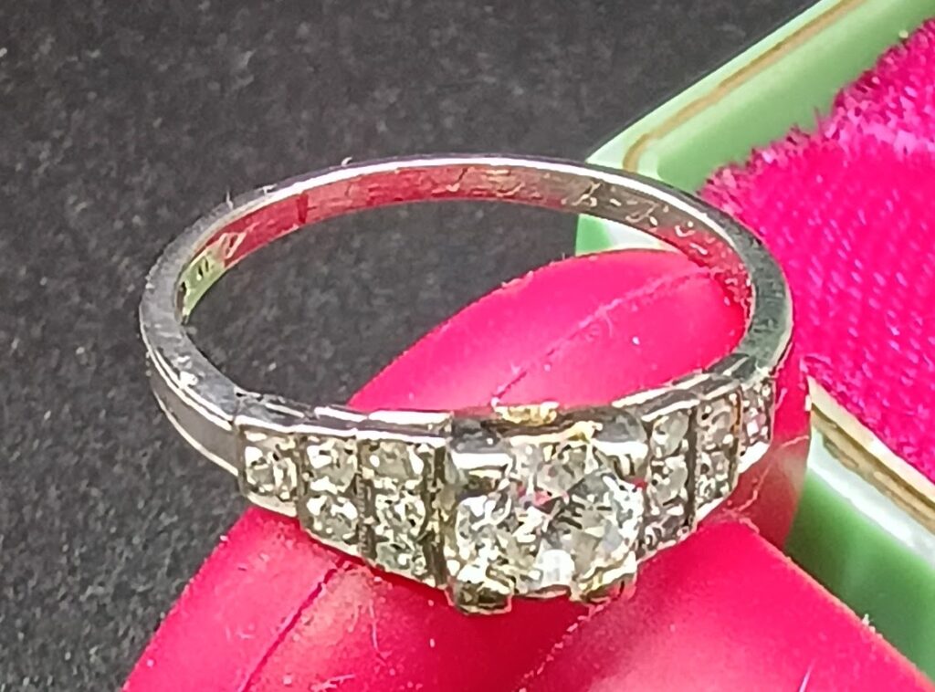 Platinum & Diamond Ring Size 5.25